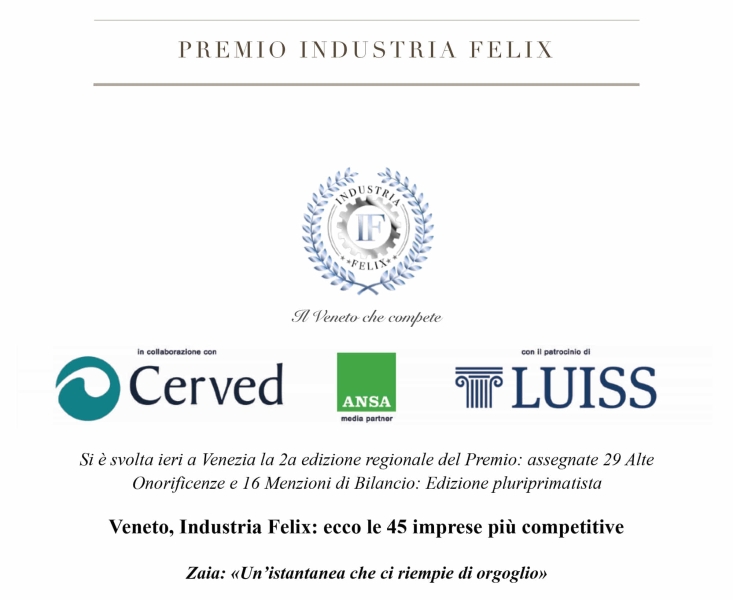Premio Industria Felix 2018
