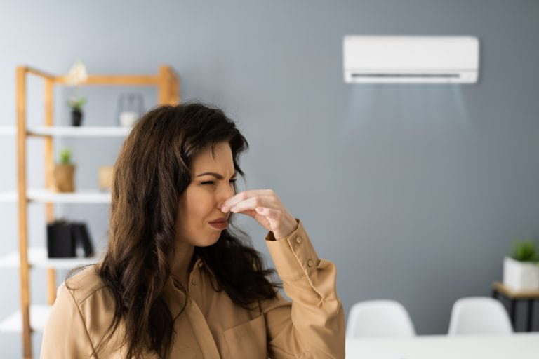 Why does the air conditioner smell bad?